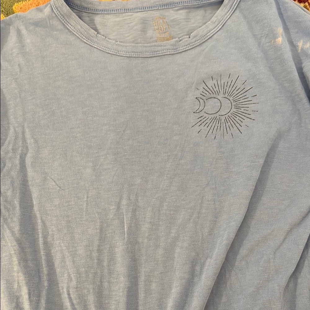 Light Blue Graphic T-Shirt